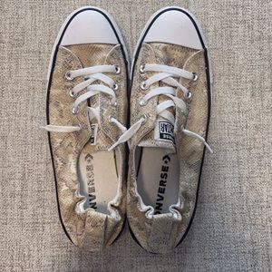 snakeprint slip on Converse